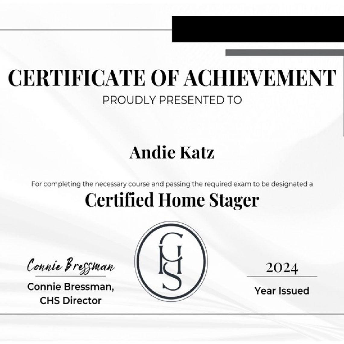 Cert Home Stager